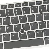 SP Spanish Layout- Laptop Keyboard for HP Elitebook 735 G5 G6, 830 G5 G6, 836 G5 G6, L07676-071 L13698-071 V16276CK1, w. Silver Frame, with TrackPointer