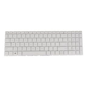 US English Laptop Keyboard for HP 17-c 17-c0000 17-c1000 17-c2000 17-c3000, 470 G8/ 470 G9/ 470 G10, M46260-001 M60470-001, White No Frame