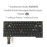 Laptop Computer Replacement Keyboard for Lenovo ThinkPad T14s Gen 2, 20WM 20WN 20XF 20XG, V201520BK1 SN21A22292 PK131VP3B34 (Swedish Finnish Norwegian Danish ÆØÅ Layout, Backlit)