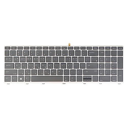 KR Korean 한국어 키보드 Layout- Laptop Keyboard for HP Probook 650 G4, 650 G5, 450 G5, 455 G5, 470 G5, L09593-AD1 L00739-AD1 V162926BS1 6037B0133614 Backlit, Without TrackPoint, Silver Frame