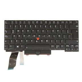 LA Latin Spanish Layout- Laptop Keyboard for Lenovo Thinkpad E14 Gen 1, E490S 20NG 20RA 20RB SN20U63893-01 SN20U63675-01 V185920DK1 V185920BK1, Backlit, Black No Frame