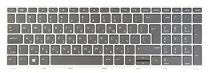 HB Hebrew מקלדת עברית Layout Laptop Keyboard for HP Probook 650 G4, 650 G5, 450 G5, 455 G5, 470 G5 with Silver Frame, No Backlit