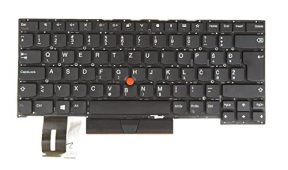 Laptop Replacement Keyboard for Lenovo ThinkPad T490s T495s, X1 Extreme Gen 1 / Gen 2, P1 Gen1/Gen2, 20NX 20NY 20QJ 20QK 20MF 20MG SN20R66026 PK131BR1A23 (Slovenian Croatian SV QWERTZ, No Backlit)