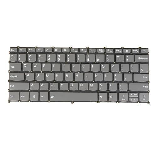 US English Laptop Keyboard for Lenovo Ideapad S540-13ARE S540-13ITL S540-13IML S540-13API 81XA 81XC 82DL 82H1 PP2UB PP2UB-USA, Backlit, Gray Black