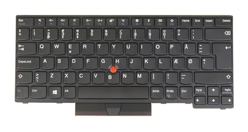 Laptop Replacement Keyboard for Lenovo Thinkpad T480s E480 E485 E490 E495 L480 L490 T490 T495 R480 R490 P43s, (Yoga) L380/ L390/ S2 3rd Gen, Backlit (DN Danish Dansk Fit Norwegian ÆØÅ Layout)