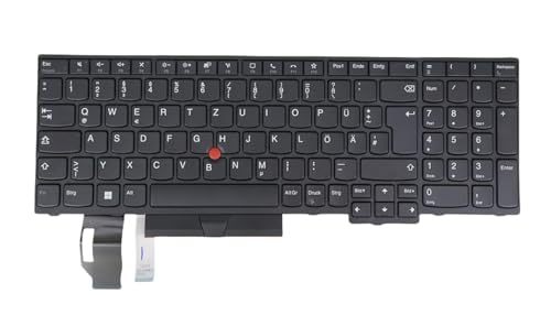 Laptop Replacement Keyboard for Lenovo Thinkpad T15 Gen 1/Gen 2, P15s G1/ G2, 20W4 20W5 20W6 20W7 5N20V78155 5N20V78046 5N20V77974 (DE German QWERTZ Deutsche Layout, No Backlit)