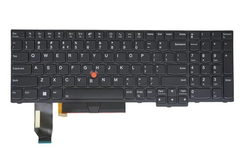 Laptop Replacement Keyboard for Lenovo Thinkpad L580 E580 E585 L590 E590 E595 T590 P52 P72 P53 P53S P73 (US English Layout, Backlit)