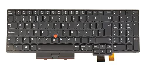 Laptop Replacement Keyboard for Lenovo Thinkpad T570 T580 P51s P52s 01HX280 01HX240 01ER604 01ER563, Backlit (Portugal Portuguese Português Layout)
