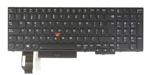 Laptop Replacement Keyboard for Lenovo Thinkpad L580 E580 E585 L590 E590 E595 T590 P52 P72 P53 P53S P73 (SP Spanish Español Layout, Backlit)