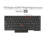 Laptop Computer Replacement Keyboard for Lenovo Thinkpad X280 X395 X390 A285, 20KF 20KE 20MW 20MX 20Q0 20Q1 20SC 20SD Black (BE Belgian Belge AZERTY Layout, No Backlit)