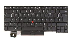 Latin Spanish LAS Laptop Keyboard for Lenovo Thinkpad T490s T495s, X1 Extreme Gen 1 / Gen 2, P1 Gen 1 / Gen 2, 20QJ 20QK 20NX 20NY 20MF 20MG 20MD 20ME 20QV 20QW 20QT 20QU, No Backlit