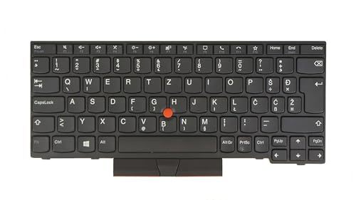 Laptop Replacement Keyboard For Lenovo Thinkpad L13 (Yoga) Gen 1/2, 20R3 20R4 20R5 20R6 20VH 20VJ 21AB 21AC 20VK 20VL 5N20V43021 5N20V43165 5N20V43312 (SV Slovenian Croatian QWERTZ Layout, No Backlit)