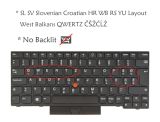 Laptop Replacement Keyboard For Lenovo Thinkpad L13 (Yoga) Gen 1/2, 20R3 20R4 20R5 20R6 20VH 20VJ 21AB 21AC 20VK 20VL 5N20V43021 5N20V43165 5N20V43312 (SV Slovenian Croatian QWERTZ Layout, No Backlit)