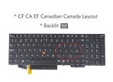 Laptop Replacement Keyboard for Lenovo Thinkpad T15 Gen 1/ Gen 2, P15s Gen1/Gen2, 5N20V78032 5N20V78141 5N20V78940, Backlit (CF CA EF Canadian Layout)