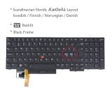 Laptop Replacement Keyboard for Lenovo Thinkpad T15 Gen 1/ Gen 2, P15s Gen1/Gen2, 5N20V78941 5N20V78142 5N20V78033 (Nordic Swedish Finnish Norwegian Danish ÆØÅ Layout, Backlit)