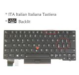 Laptop Computer Replacement Keyboard for Lenovo Thinkpad X13 Gen 1, 20T2 20T3 20UF 20UG, 5N20V43344 5N20V43197 5N20V43053 (ITA Italian Italiana Layout, Backlit)