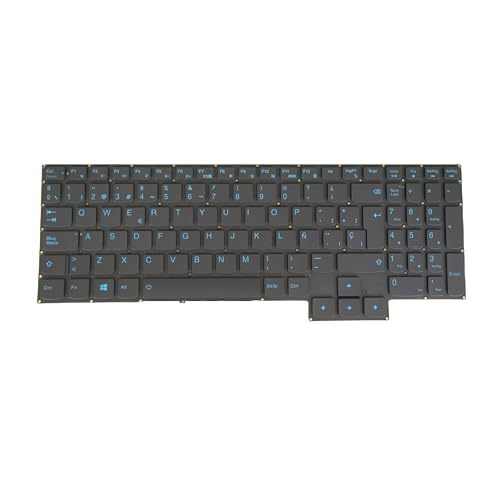 SP Spanish Laptop Keyboard for Lenovo Ideapad Creator 5-15IMH05 82D4 PR5CYB PR5CYB-SPA, Blue Backlit, No Frame