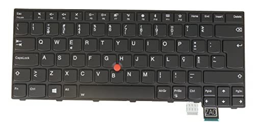 Laptop Replacement Keyboard for Lenovo Thinkpad T460S T470S, 13 Gen1/Gen 2, 20J1 20J2 20HF 20HG 20JS 20JT 01EN745 01EN704, New, Backlit, Black Frame (Portuguese Português PT Portugal Layout)