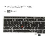Laptop Keyboard for Lenovo ThinkPad T470S, T460S, 13 Gen 1/2, 20HF 20HG 20JS 20JT 20J1 20J2 01EN878 01EN919 01ER942 01ER901, Backlit, Silver Frame (KR Korea Korean 한국어 키보드 Layout)