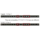 Spanish ESP Laptop Keyboard for Lenovo Thinkpad 13 Gen 1 / Gen 2, T470S T460S, 20HF 20HG 20JS 20JT 20J1 20J2 01ER797 01ER838 01EN815 01EN774, Silver Frame, No Backlit