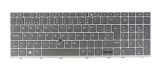 SP Spanish Español Laptop Keyboard for HP Elitebook 850 G5/ G6, 755 G5, Zbook 15u G5 /G6 V162826EK1 L12999-071 L14367-071, No Backlit, w. Gray Frame