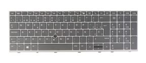 SP Spanish Español Laptop Keyboard for HP Elitebook 850 G5/ G6, 755 G5, Zbook 15u G5 /G6 V162826EK1 L12999-071 L14367-071, No Backlit, w. Gray Frame