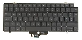 UK Keyboard for Dell Latitude 7410 7410 2 in 1 0JWN6W Backlit No Pointer No Frame New