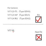 US English Layout- Laptop Keyboard for Lenovo V17 G2-ITL, V17 G3 IAP, V17 G4 IRU, 82NX 82U1 83A2 PR5SB, Backlit