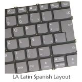 Keyboard for Lenovo V14 G2 IJL, V14 G2-ALC, V14 G2-ITL, V14 G3 ABA, V14 G3 IAP, V14 G4 AMN, V14 G4 IAN, V14 G4 IRU, 82QX 82KC 82KA 82NM 82TU 82UN 82TS 82UL Backlit, Gray (LA Latin Spanish, Gray)