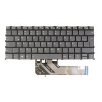 Laptop Replacement Keyboard for Lenovo Yoga 7-14ACN6, 7-14ITL5, 82N7 82BH 82LW, PR4SB, Backlit, Gray (LA Spanish Español Latino Layout, Gray Black)