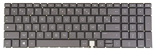 Laptop Keyboard for HP Envy 15-ed 15-ee 15z-ee 15m-ed 15m-ee 17-cg 17m-cg 17t-cg 17-ch 17t-ch 17m-ch, 15-ed0000 15-ee0000 17-cg0000 17-ch0000 Backlit Gray French AZERTY ÉÈÊËÇ Layout