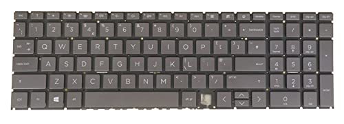 Laptop Keyboard for HP Envy 15-ed 15m-ed 15-ee 15z-ee 15m-ee 17-cg 17m-cg 17t-cg 17-ch 17t-ch 17m-ch 15-ed0000 15-ee0000 17-cg0000 17-ch000 9Z.NHBBC.00U Backlit Gray UK GB Layout