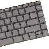 LA Latin Spanish Layout- Laptop Keyboard for HP Envy 13-ag 13-ag0000 13m-ag 13m-ag0000 13-ah 13-ah0000 13-aq 13-aq0000 13-ar 13-ar0000 L48502-161 HPM17K6 Backlit Gray Black