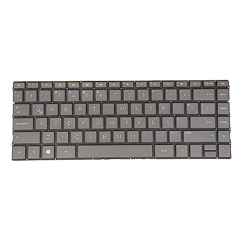 LA Latin Spanish Layout- Laptop Keyboard for HP Envy 13-ag 13-ag0000 13m-ag 13m-ag0000 13-ah 13-ah0000 13-aq 13-aq0000 13-ar 13-ar0000 L48502-161 HPM17K6 Backlit Gray Black