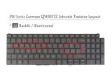 Laptop Replacement Keyboard for Dell Vostro 3500 3501 5501 5502 5590 7500 7590 0WWX5W WWX5W Backlit (Swiss German Schweizer QWERTZ ÄÖÜÉ Layout, Black)