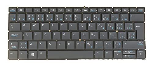 Laptop Replacement Keyboard for HP Elitebook X360 830 G5, X360 830 G6, L40527-DB1 L56442-DB1, Backlit Black - CA CF Canadian Layout