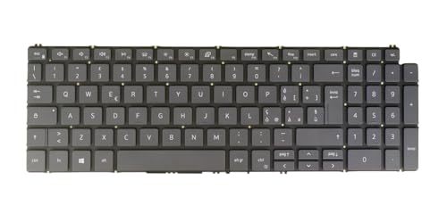 Laptop Replacement Keyboard for Dell Latitude 3510 05XT2X 5XT2X Backlit, Without Frame (Italian Italiana Layout, Black)