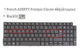 Laptop Replacement Keyboard for Dell Latitude 3510 05T3V7 5T3V7 Backlit Black No Frame (FR French Français AZERTY Layout)