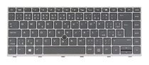 Laptop Replacement Keyboard for HP ZBook 14u G5 G6, Elitebook 840 G5 G6, 846 G5 G6, 745 G5 G6 L12375-FL1 L15540-FL1 Backlit Gray Frame (Czech Slovak Český Slovenský Layout)