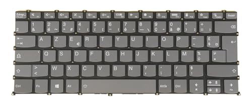 Laptop Keyboard for Lenovo Yoga Slim 7 Pro-14ARH7, 7 Pro-14IAH7, 7 Pro-14IAP7, 7-14ARH7, 7-14IAP7, 82UU 82UT 82SV 82UV 82SX, PR4SB, Backlit (French Français AZERTY, Gray)