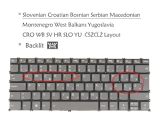 Laptop Replacement Keyboard for Lenovo IdeaPad 5-14ABR8, 5-14ALC7, 5-14IAU7, 5-14IRU8, 7-14IAU7, 7-14IRU8, PR4SB, Backlit Gray (Slovenian Croatian QWERTZ Layout, Gray)