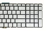 Laptop Replacement Keyboard for HP Envy 15-as 15-as000 15t-as000 15t-as100, 17-n 17-n000 17t-n000 17t-n100 Backlit Silver (AR Arabic المفاتيح العربية Layout)