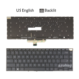 US English Layout Laptop Keyboard for ASUS UX5400E UX5400EA UX5400EG, Backlit, Black, without Frame
