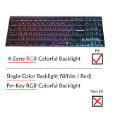Nordic Danish Norwegian Swedish Finnish Keyboard for Laptop MSI MS-1784 MS-1785 MS-1791 MS-1792 MS-1794 MS-1795 MS-1799 RGB Backlit, Dansk tastatur Norsk tastatur Suomi näppäimistö Svensk tangentbord