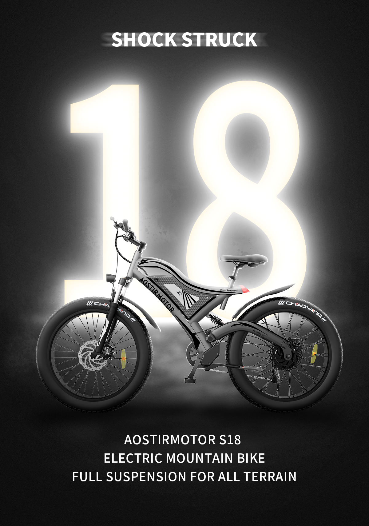 Aostirmotor S18 All Terrain Mountain Electric Bike 750W 48V