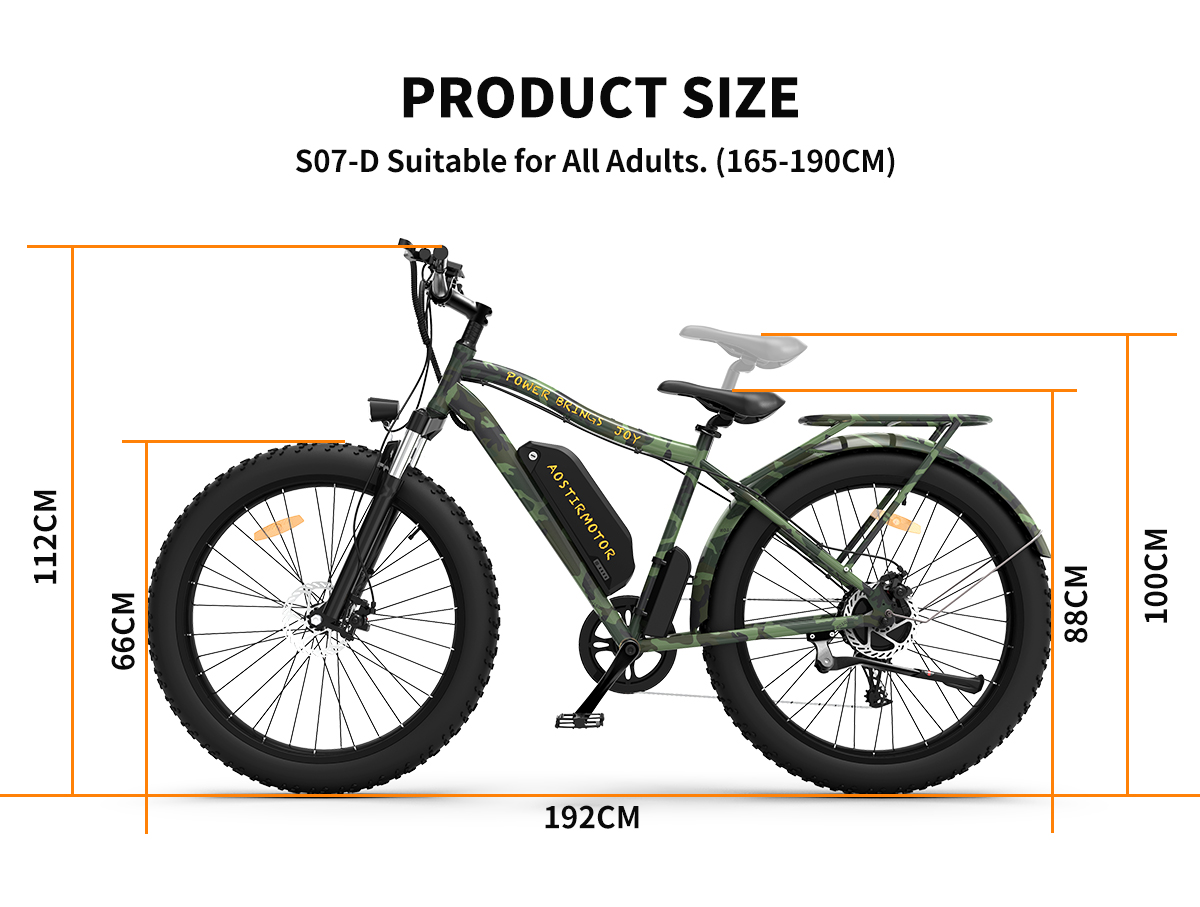 Aostirmotor S18 All Terrain Mountain Electric Bike 750W 48V