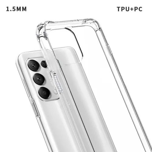 Transparent Acrylic+tpu Phone Cases for Oppo A5 2020/A9 2020/Find X3 Pro/A94/Reno 5 Lite/reno 5Z 5G/A52/A92/A72 4G/realme 8 pro case cover covers diy personalization acrigel carcasas fundas personalizadas capas capinhas coques etui husa tok