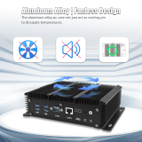 Fanless Mini PC with 6 Intel Lan Port P09