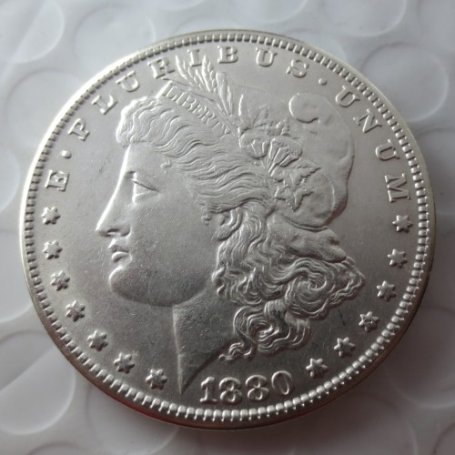 90% Silver US 1880CC Morgan Dollar Silver Copy Coin