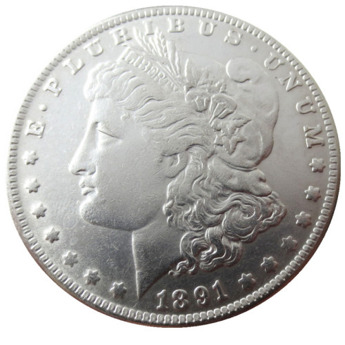90% Silver US 1891CC Morgan Dollar Silver Copy Coin